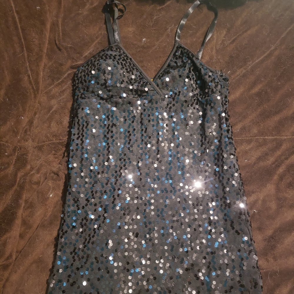 Black sparkly dress, size medium from Forever 21
